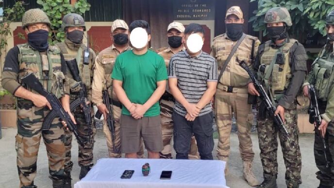 Manipur Police arrest four militants in coordinated Thoubal and Imphal operations