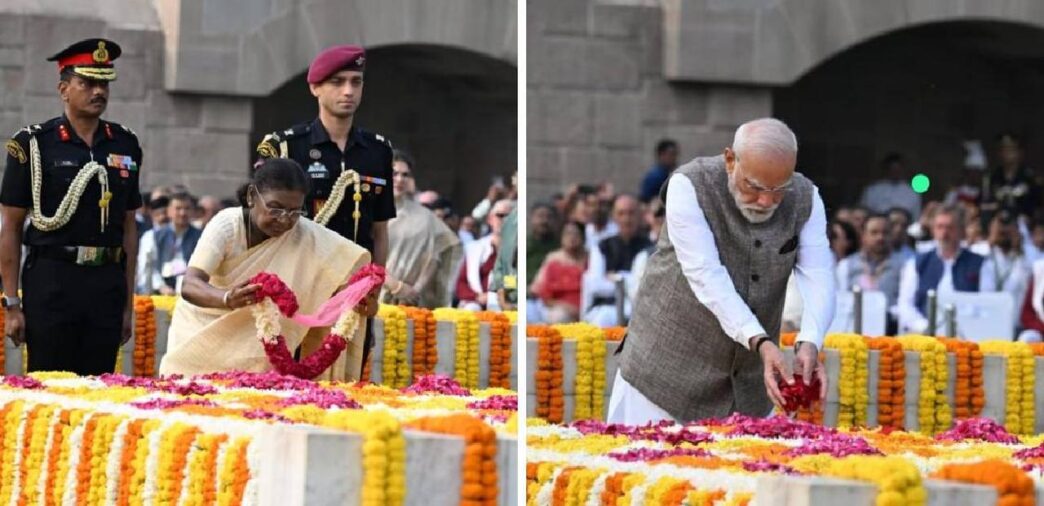 President Murmu, PM Modi pay tributes to Gandhi and Shastri on birth anniversary