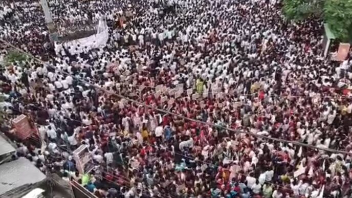 No Land, no Rights, no Dignity’: Tea tribe protest rally as CM Sarma visits Tinsukia