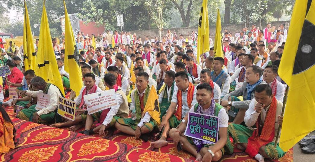 Bodo groups stage sit-Iin at Jantar Mantar, demand implementation of Bodo Accord 2020