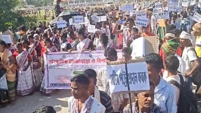 Massive Adivasi rally in Kokrajhar demands ST status and peace accord implementation