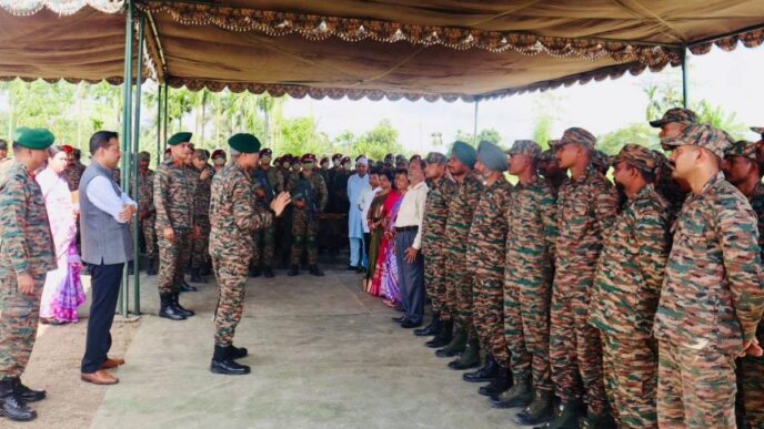 Eastern Army Commander reviews security along Indo-Bangladesh border, new military station inaugurated in Dhubri