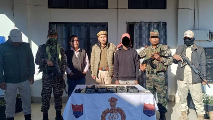 Manipur Police nab three insurgents, seize cache of weapons in statewide operations