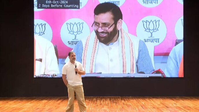 Rahul drops ‘Hydrogen Bomb’; accuses BJP with 25 lakh vote fraud in Haryana