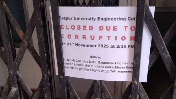 Tezpur University shaken as 68-day protest locks down campus, students and staff demand accountability