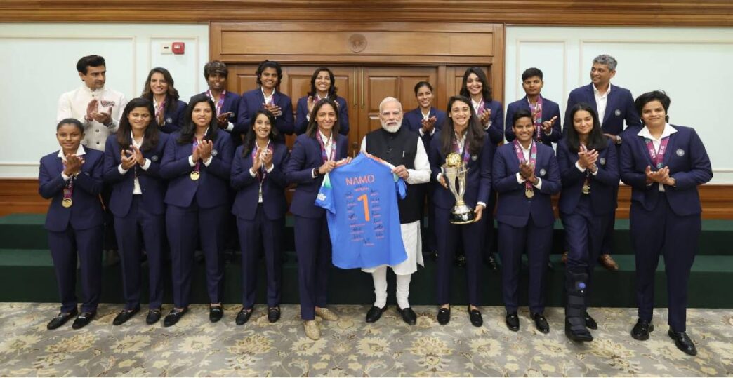 PM Modi meets victorious women’s cricket team; Assam’s Uma Chetry among the champions honoured