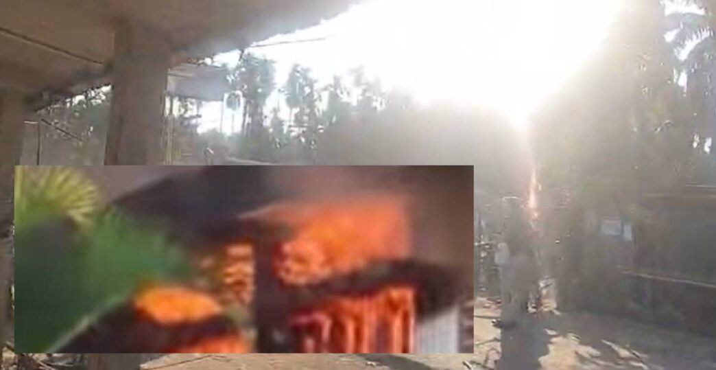 Protesters torch CEM Tuliram Ronghang’s residence after Police firing in West Karbi Anglong