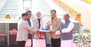 PM Modi pays tribute to Assam movement martyrs before leaving for Dibrugarh