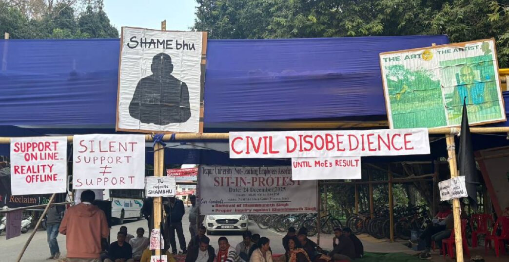 Tezpur University students mark 100 days of protest, await response