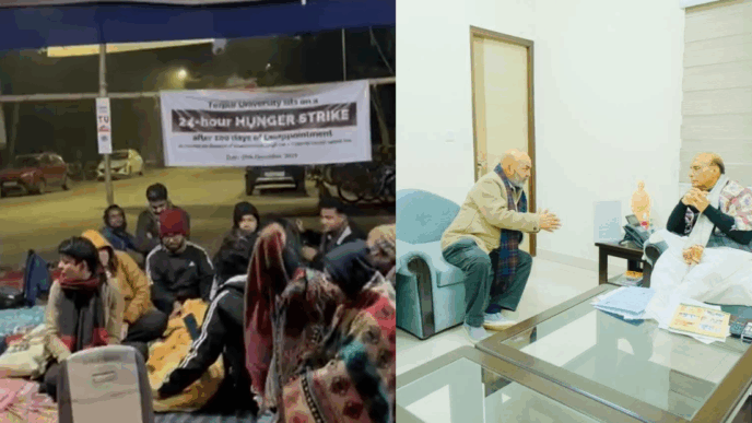 Power before students? VC allegedly met Rajnath Singh to hold on to post