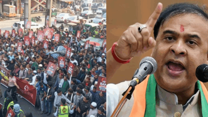 March to Indian High Commission in Dhaka blocked; Assam CM issues nuclear warning