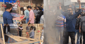 Christmas preparations burnt at Nalbari school after Bajrang Dal entry