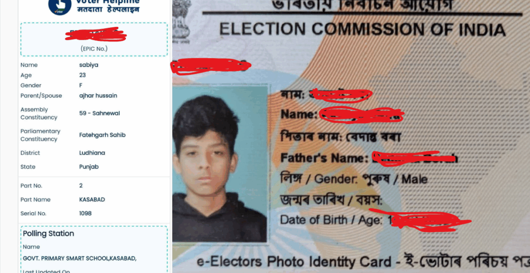 How did this happen? Assam voter’s record appears under another name in Punjab