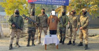 Four underground cadres arrested in separate operations in Bishnupur and Imphal West