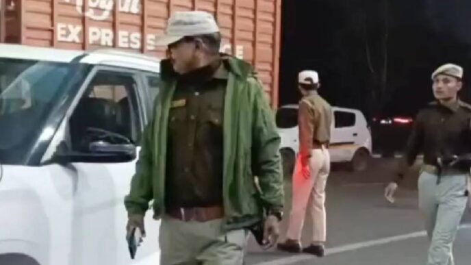 Police reward sober drivers with roses and chocolates during New Year drive in Guwahati
