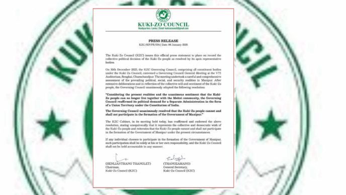 Separate administration only: Kuki-Zo reject role in Manipur government