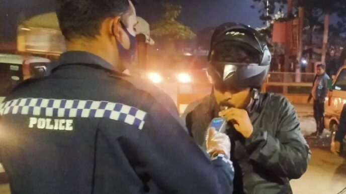 Assam Police hold strict drunk-driving checks across Guwahati on New Year’s Eve